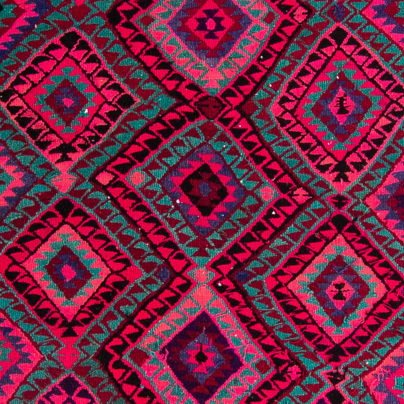 Biegacz Dywan Kelim - Stary - 315 x 135 cm - wielokolorowy