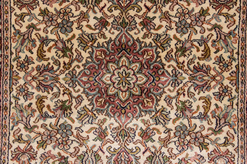 Biegacz Jedwabny dywan - Kashmir Silk - 192 x 79 cm - beżowy