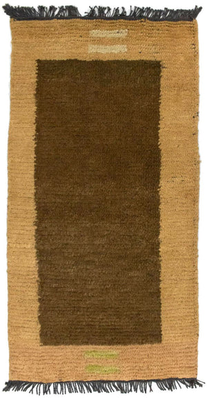 Dywan z Nepalu - 140 x 70 cm - brązowy