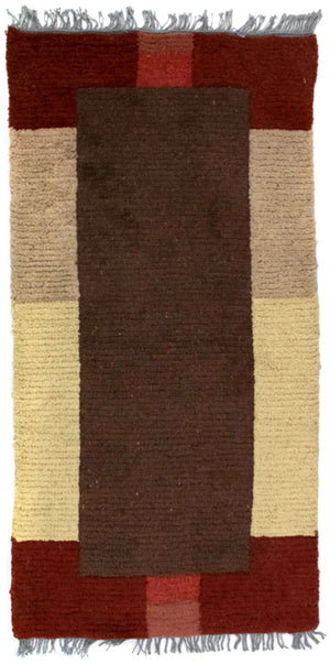 Dywan z Nepalu - 140 x 70 cm - brązowy