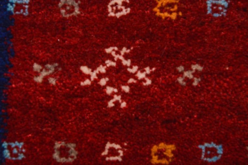 Dywan Gabbeh - Loribaft Perski - 181 x 123 cm - wielokolorowy