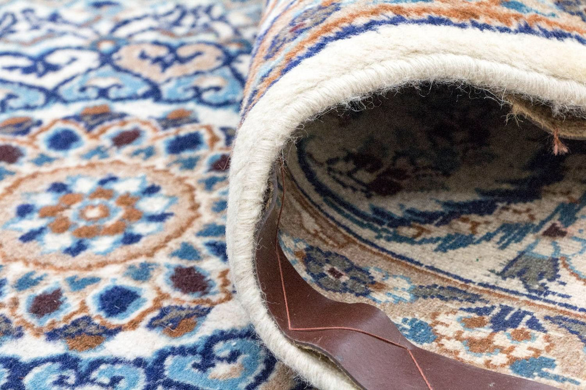 Dywan perski - Nain - 305 x 196 cm - niebieski