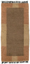 Dywan z Nepalu 70x140cm - Dywan wełniany - Prostokątny / Brązowy / 70 x 140 cm Prostokątny