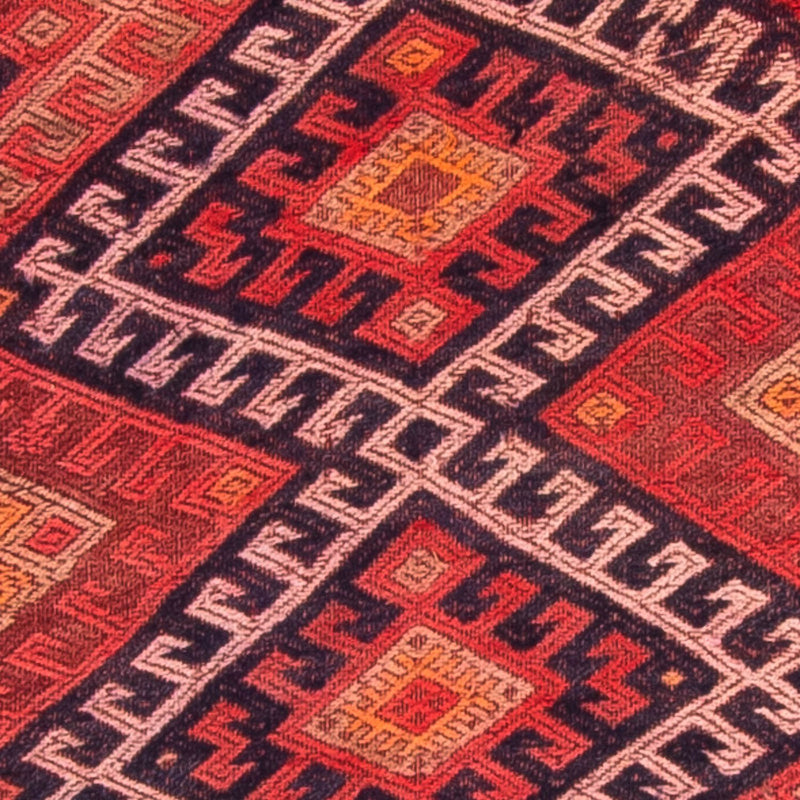 Biegacz Dywan Kelim - Stary - 380 x 75 cm - wielokolorowy