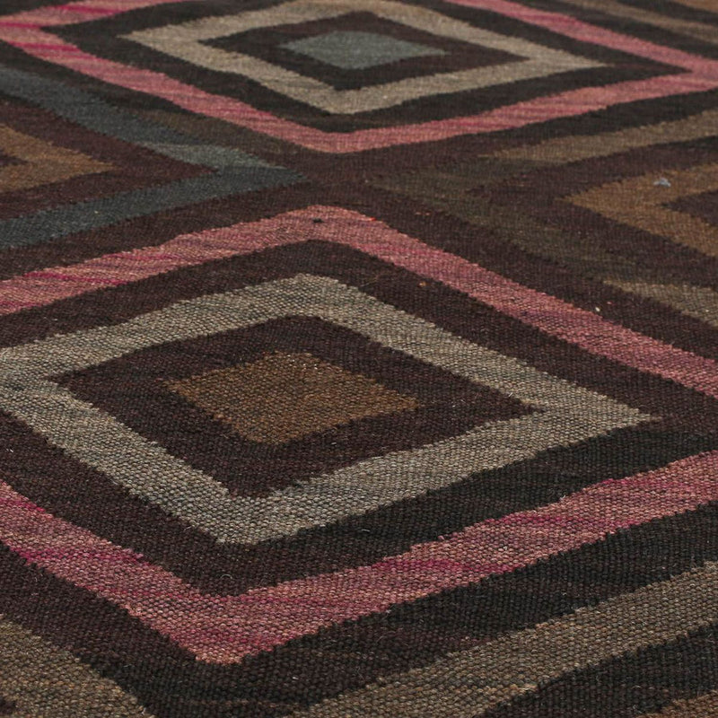 Dywan Kelim - Splash - 240 x 166 cm - czarny