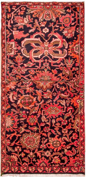 Biegacz Perski dywan - Nomadyczny - 187 x 85 cm - ciemnoniebieski