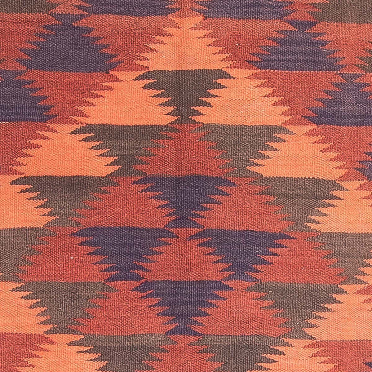 Biegacz Dywan Kelim - Stary - 450 x 130 cm - brązowy