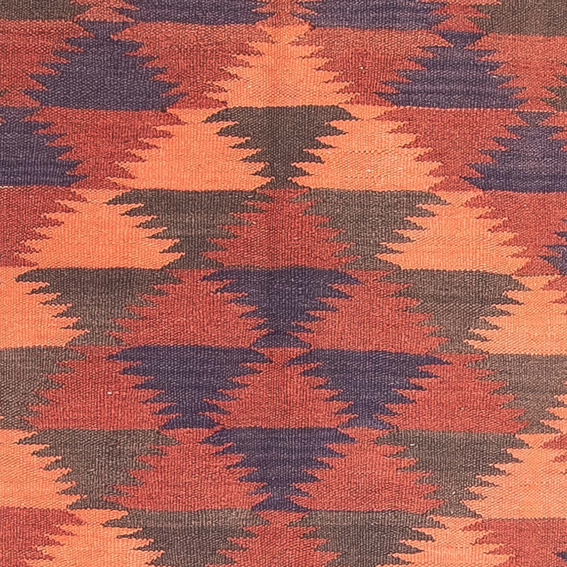 Biegacz Dywan Kelim - Stary - 450 x 130 cm - brązowy