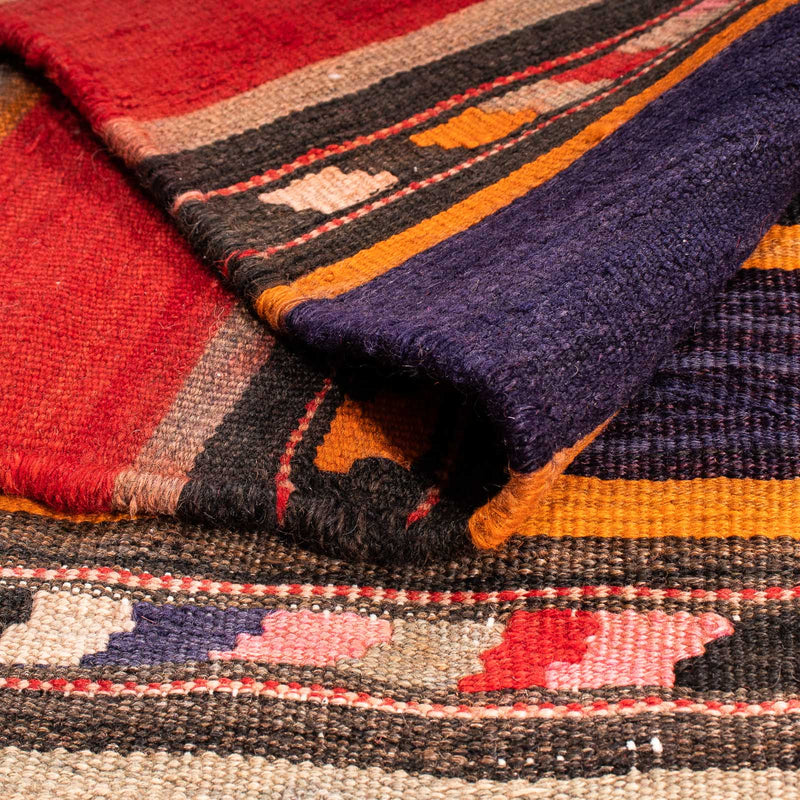 Dywan Kelim - Stary - 255 x 210 cm - wielokolorowy