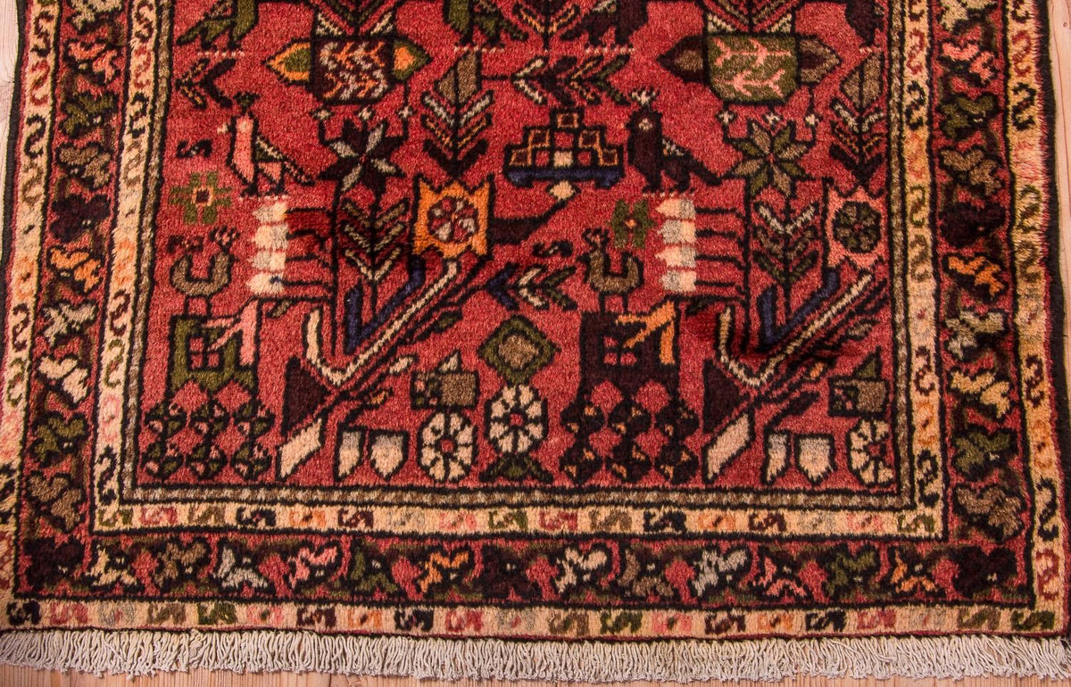 Biegacz Perski dywan - Nomadyczny - 200 x 83 cm - czerwony