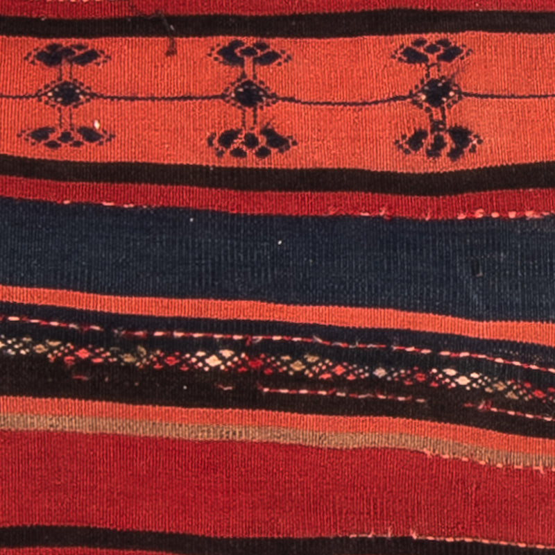 Dywan Kelim - Stary - 100 x 90 cm - wielokolorowy