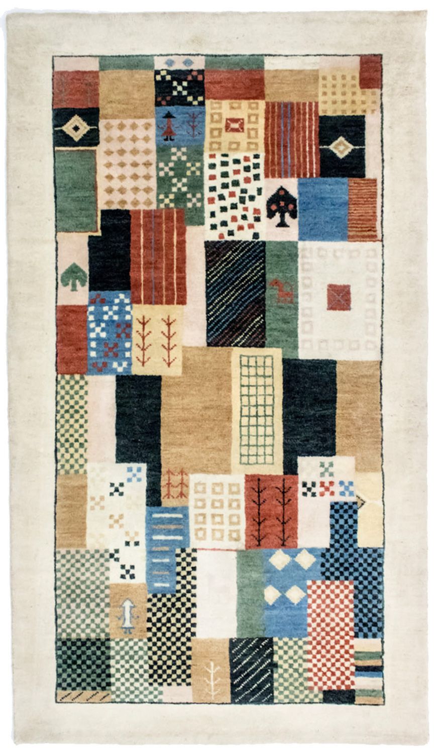 Dywan Gabbeh - Loribaft Perski - 165 x 95 cm - kolorowe