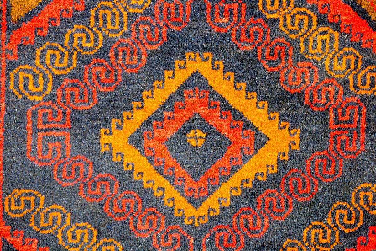 Dywan beludżycki - 140 x 79 cm - niebieski