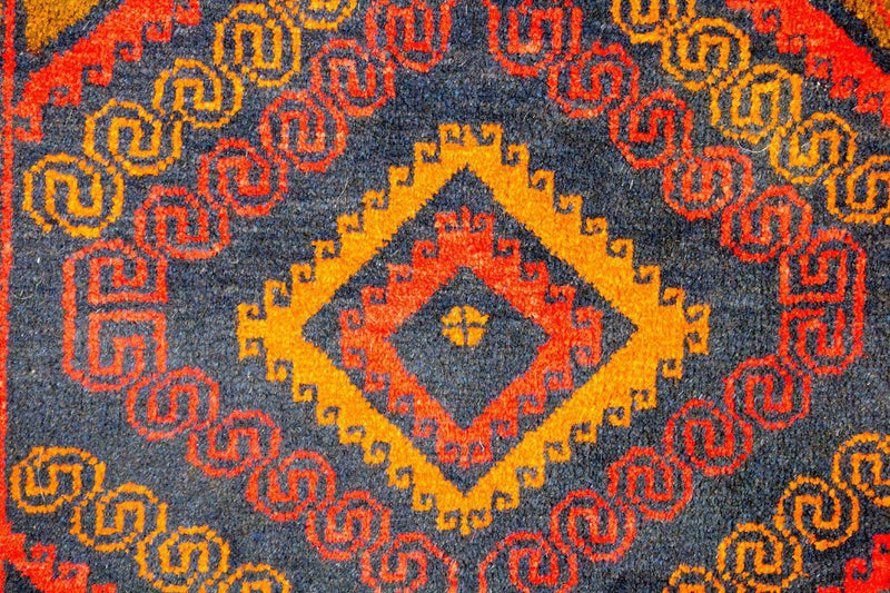 Dywan beludżycki - 140 x 79 cm - niebieski