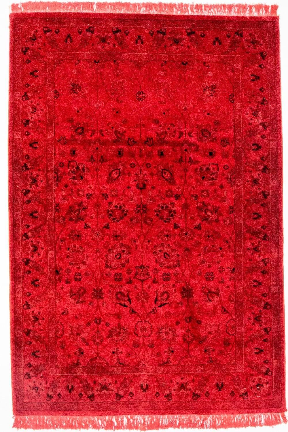 Dywan Vintage - 180 x 124 cm - czerwony
