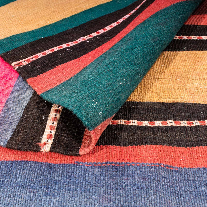 Dywan Kelim - Stary - 190 x 175 cm - wielokolorowy