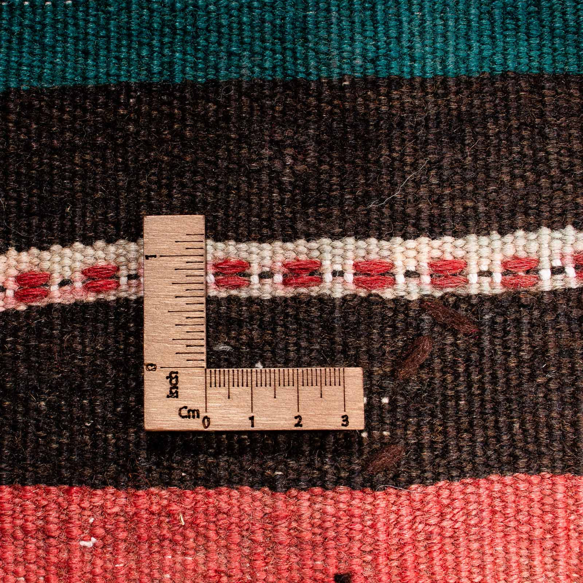 Dywan Kelim - Stary - 190 x 175 cm - wielokolorowy