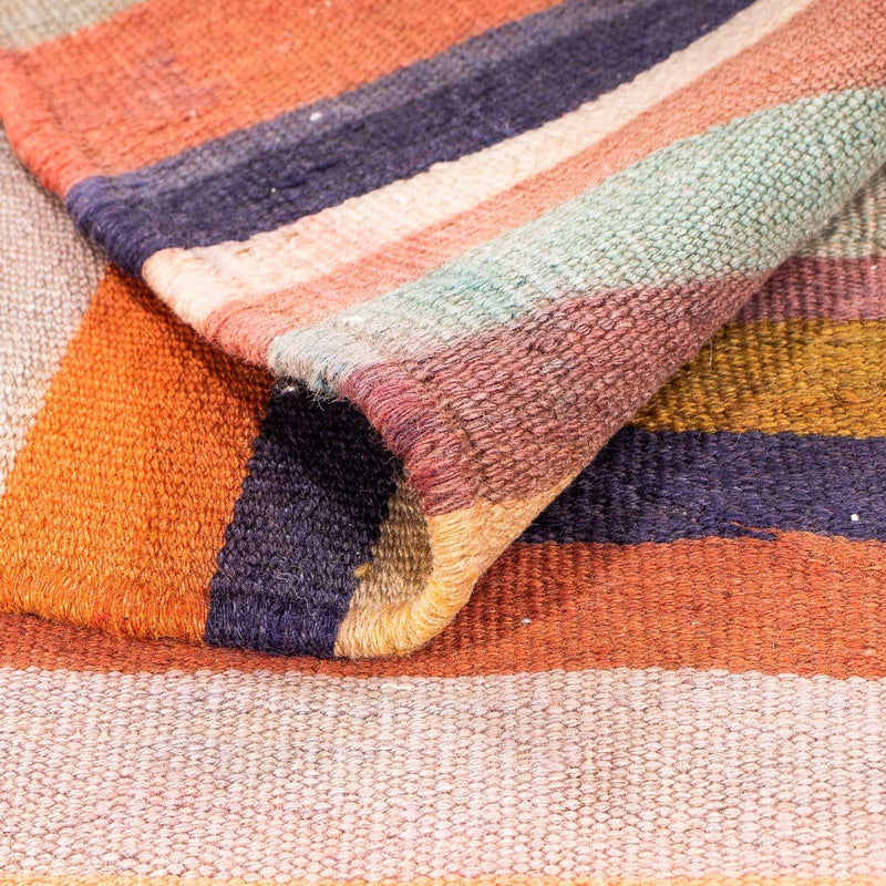 Dywan Kelim - Stary - 170 x 140 cm - wielokolorowy