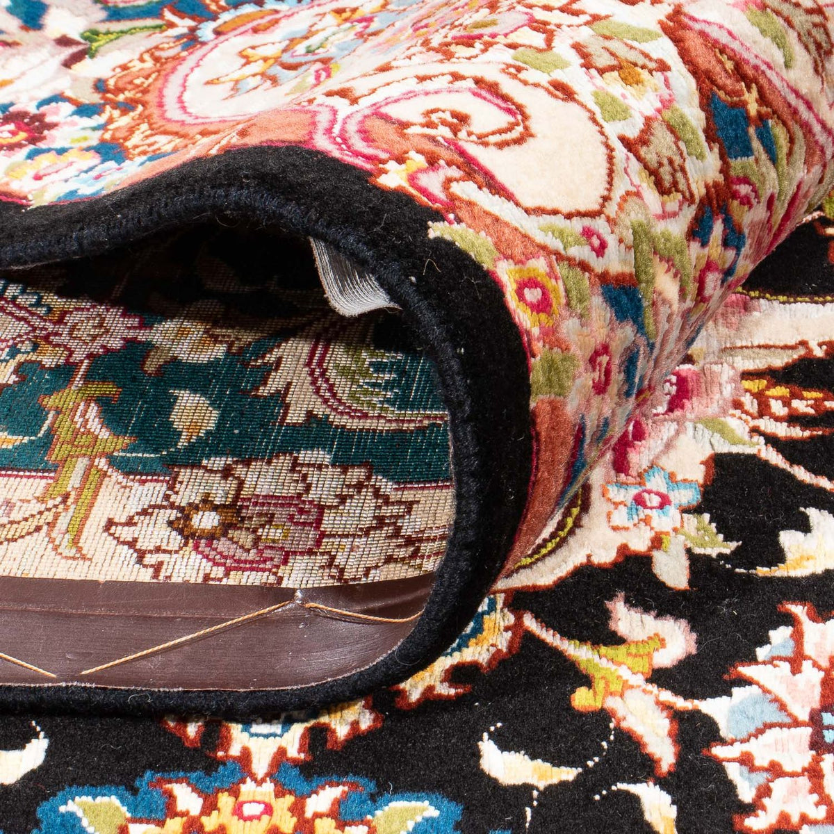 Dywan perski - Tabriz - Królewski - 200 x 150 cm - ciemnoniebieski