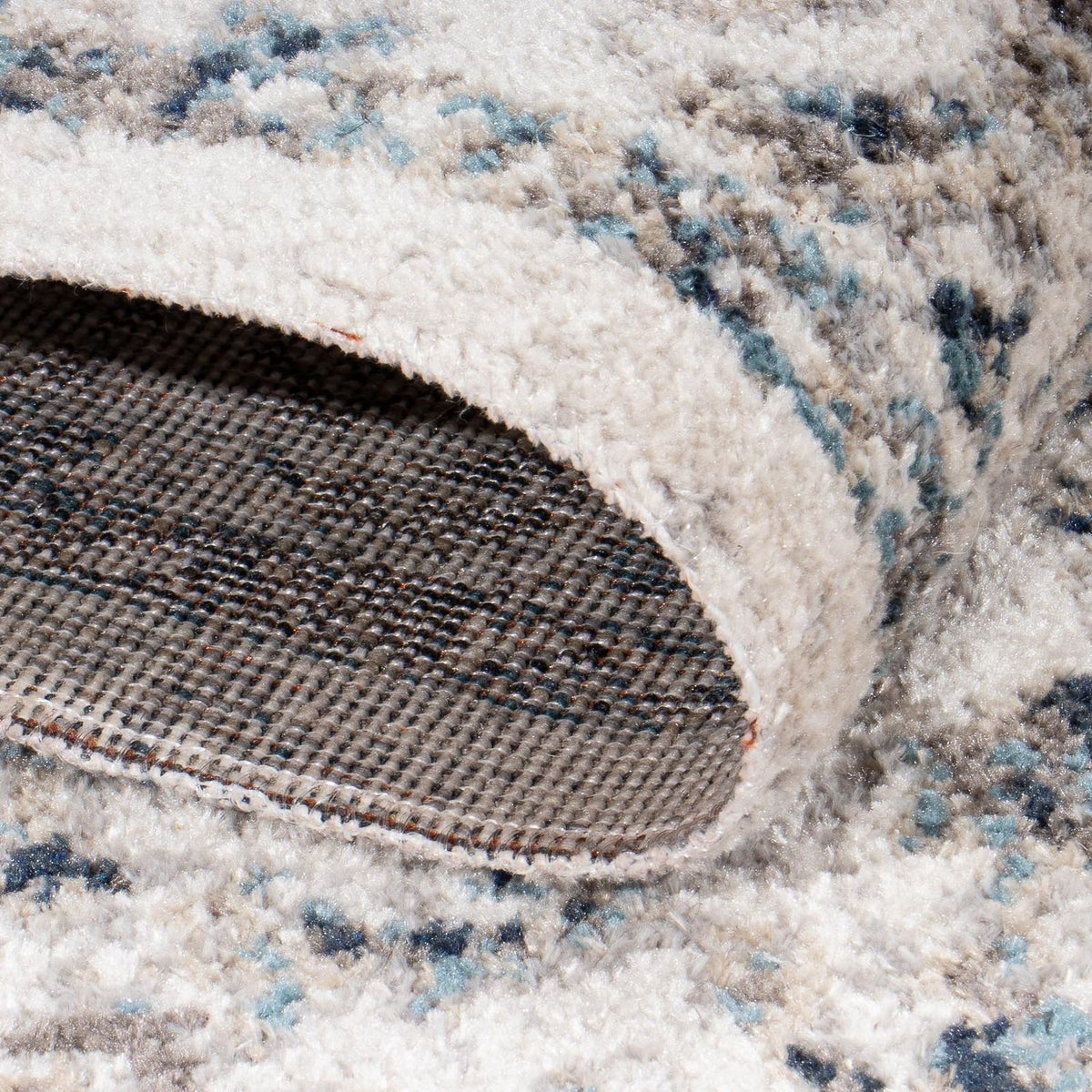 Nowoczesna wykładzina - 150 x 75 cm - srebrny