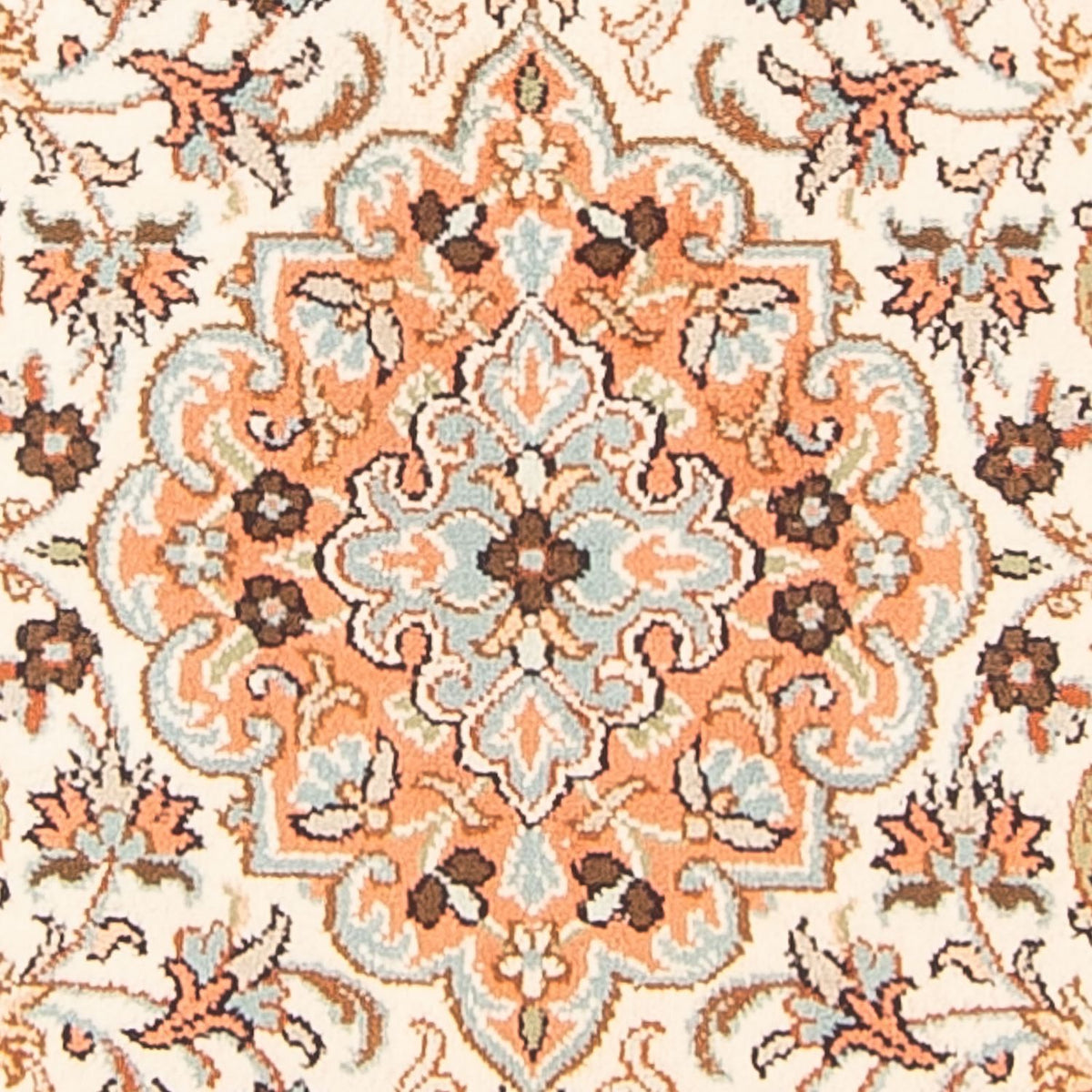 Jedwabny dywan - Kashmir Silk - 125 x 78 cm - kremowy
