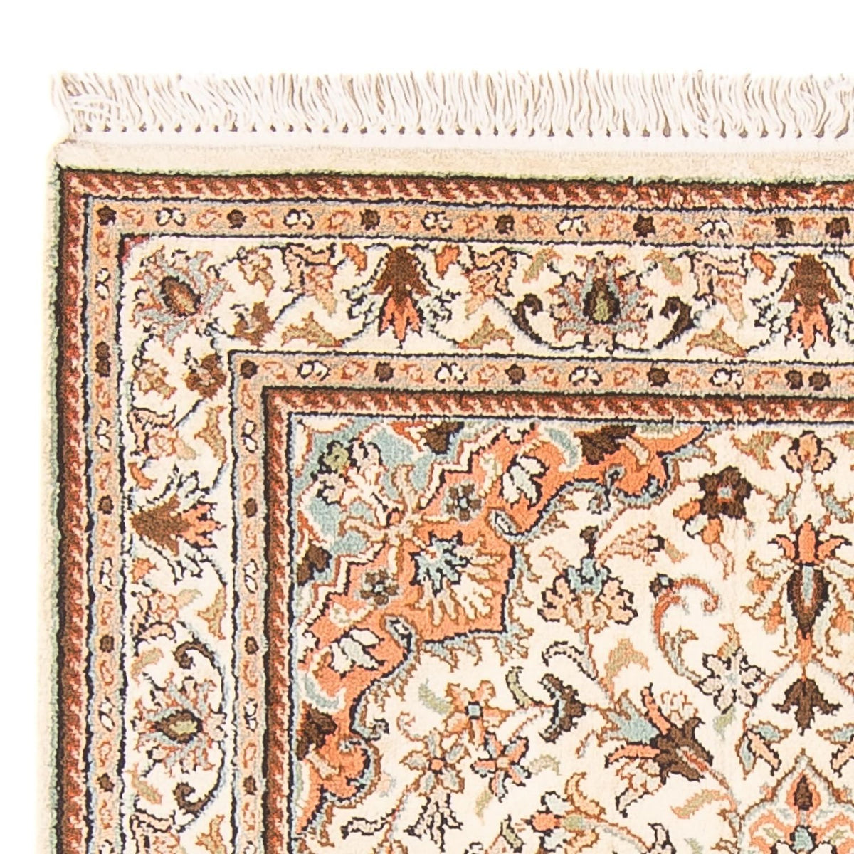 Jedwabny dywan - Kashmir Silk - 125 x 78 cm - kremowy