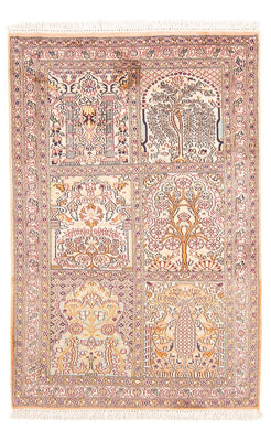 Jedwabny dywan - Kashmir Silk - 119 x 79 cm - wielokolorowy