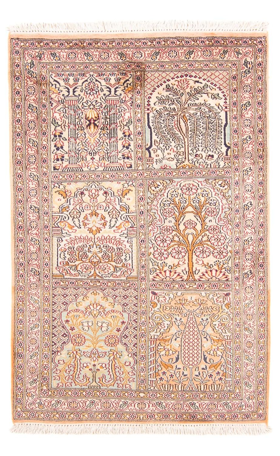 Jedwabny dywan - Kashmir Silk - 119 x 79 cm - wielokolorowy