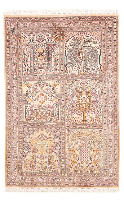 Jedwab kaszmirski Dywan 79x119cm - Dywan orientalny