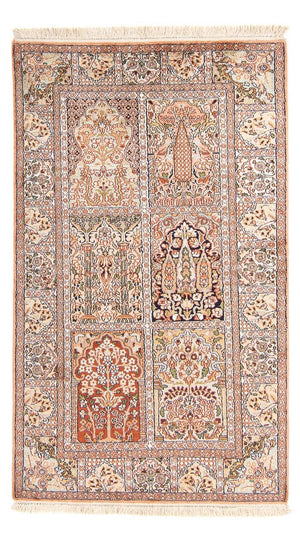 Jedwabny dywan - Kashmir Silk - 148 x 92 cm - wielokolorowy