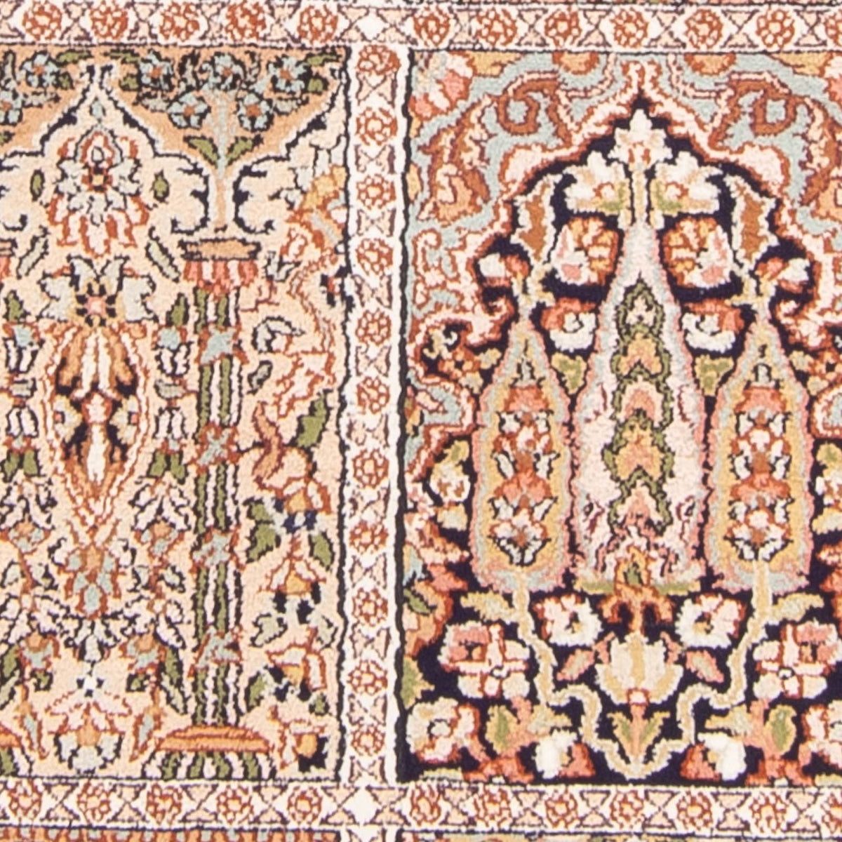 Jedwabny dywan - Kashmir Silk - 148 x 92 cm - wielokolorowy