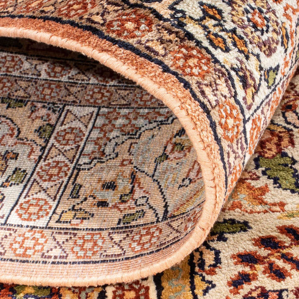 Jedwabny dywan - Kashmir Silk - 148 x 92 cm - wielokolorowy