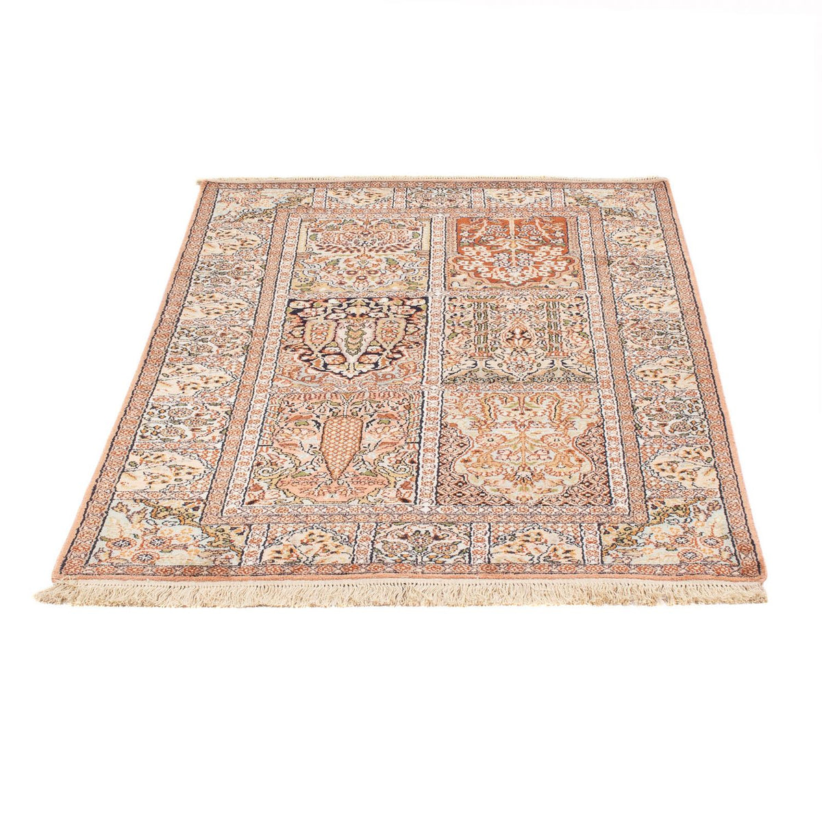 Jedwabny dywan - Kashmir Silk - 148 x 92 cm - wielokolorowy
