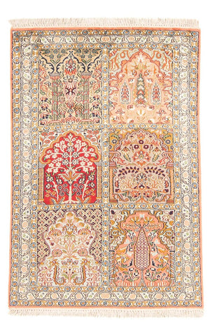 Jedwabny dywan - Kashmir Silk - 155 x 80 cm - wielokolorowy