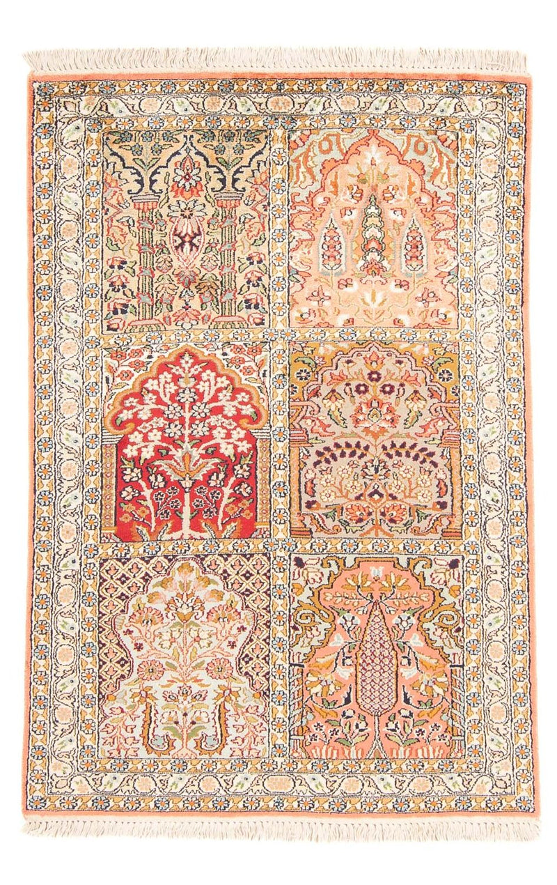 Jedwabny dywan - Kashmir Silk - 155 x 80 cm - wielokolorowy