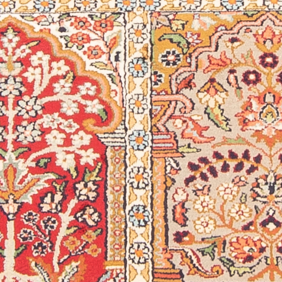 Jedwabny dywan - Kashmir Silk - 155 x 80 cm - wielokolorowy