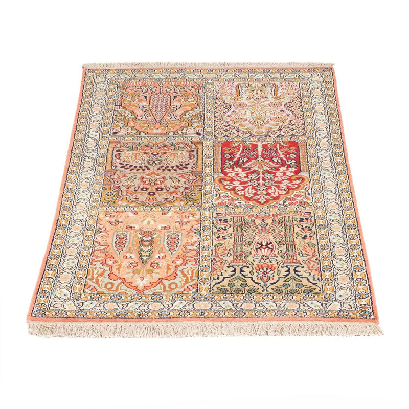 Jedwabny dywan - Kashmir Silk - 155 x 80 cm - wielokolorowy
