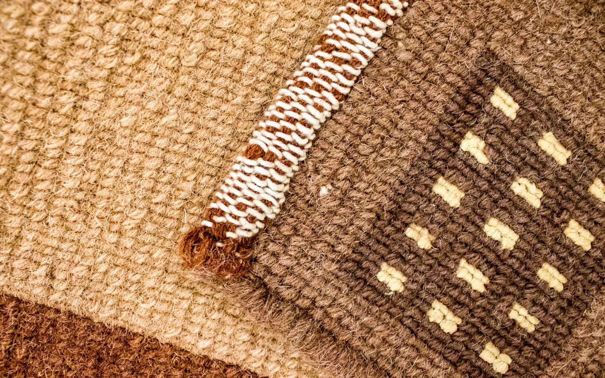 Dywan z Nepalu - 191 x 148 cm - brązowy