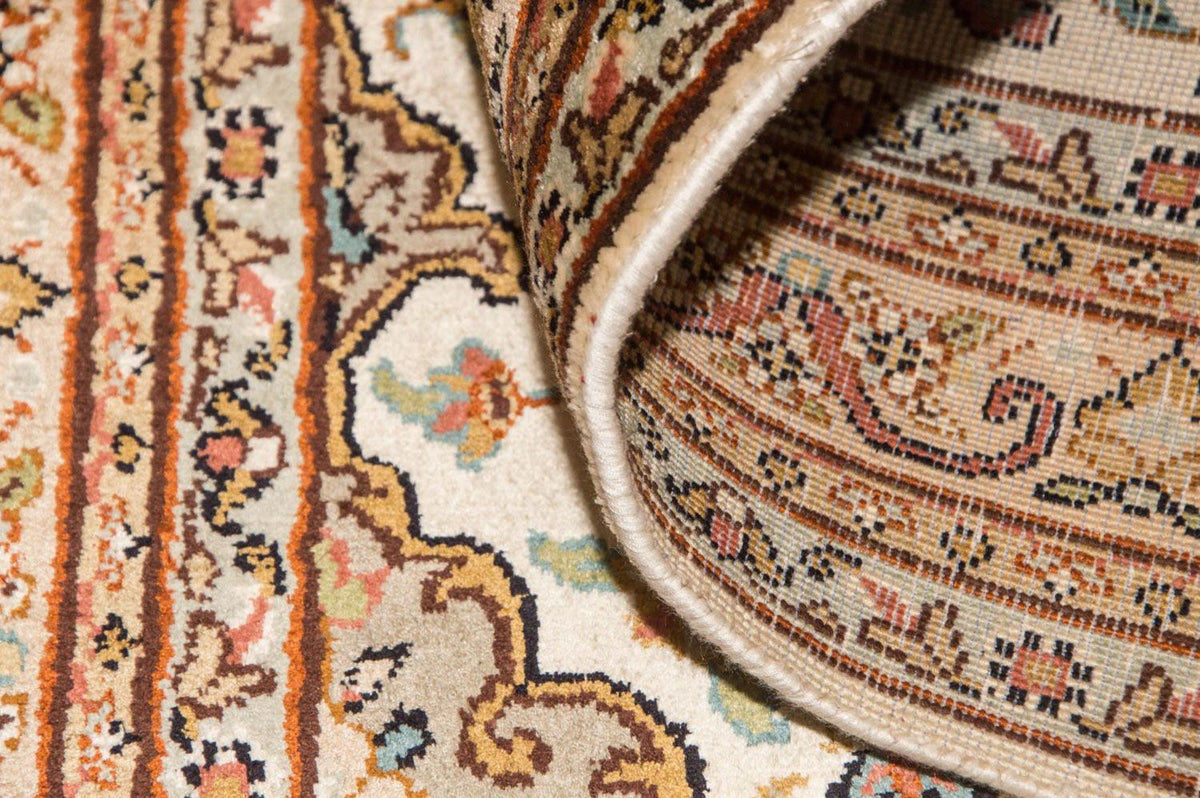 Jedwabny dywan - Kashmir Silk - 123 x 79 cm - beżowy