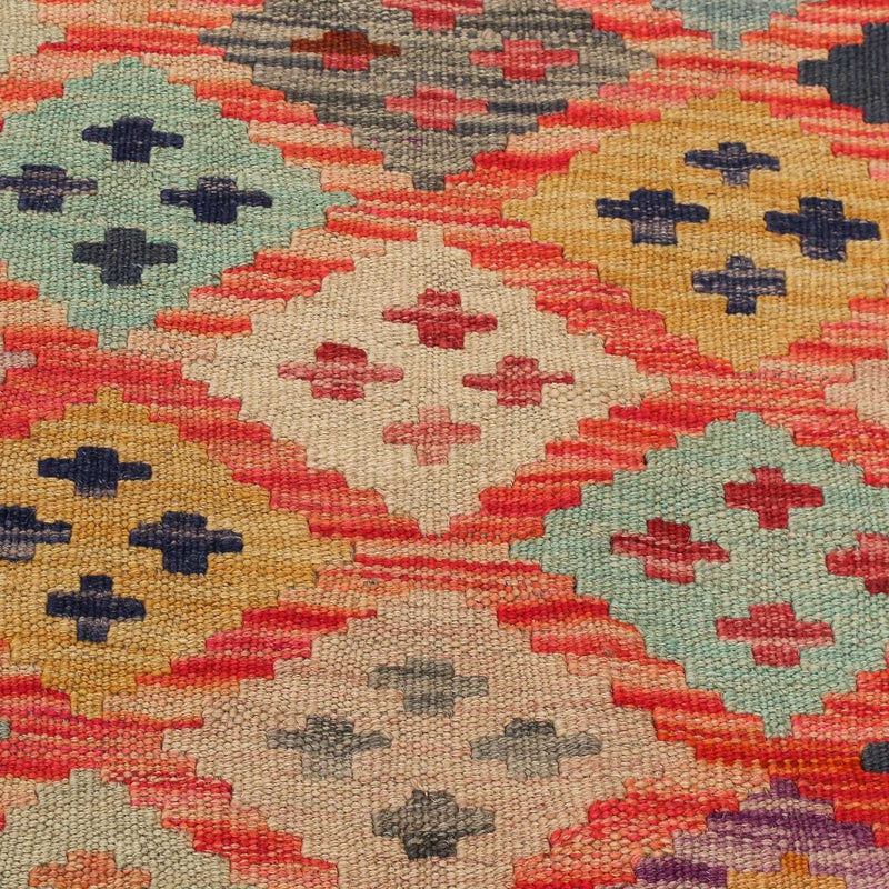 Dywan Kelim - Splash - 197 x 148 cm - wielokolorowy
