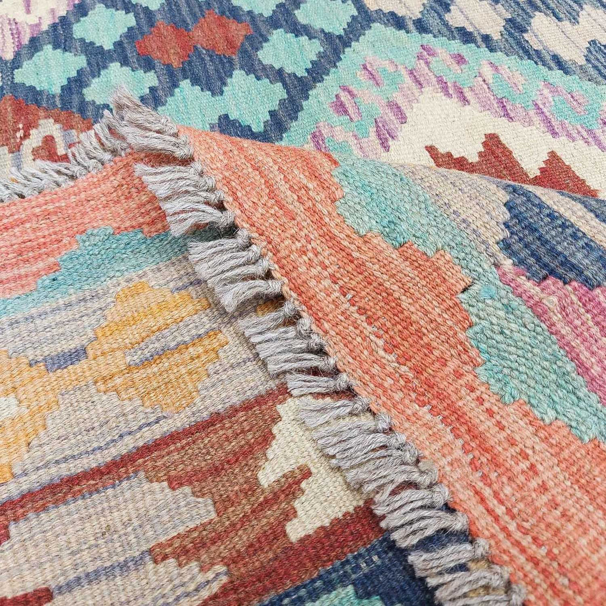 Dywan Kelim - Splash - 295 x 203 cm - wielokolorowy