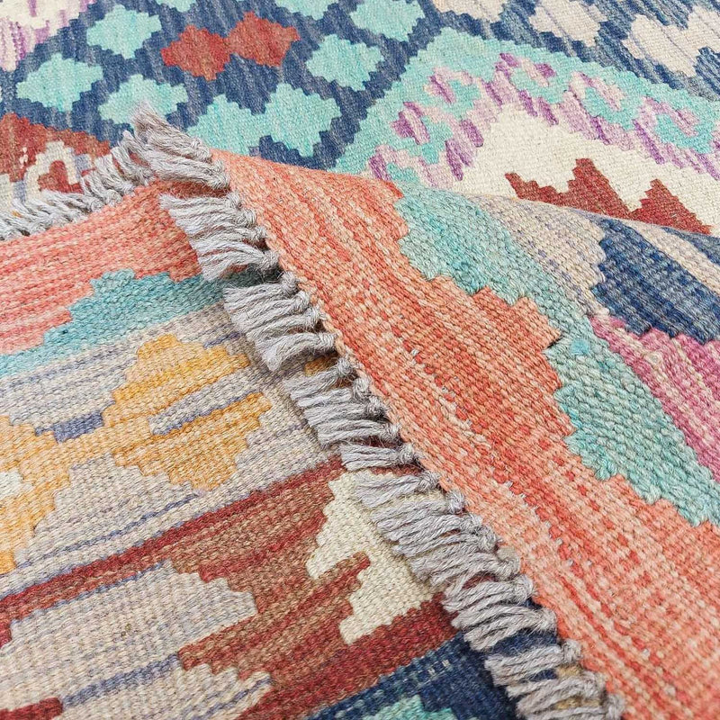 Dywan Kelim - Splash - 295 x 203 cm - wielokolorowy