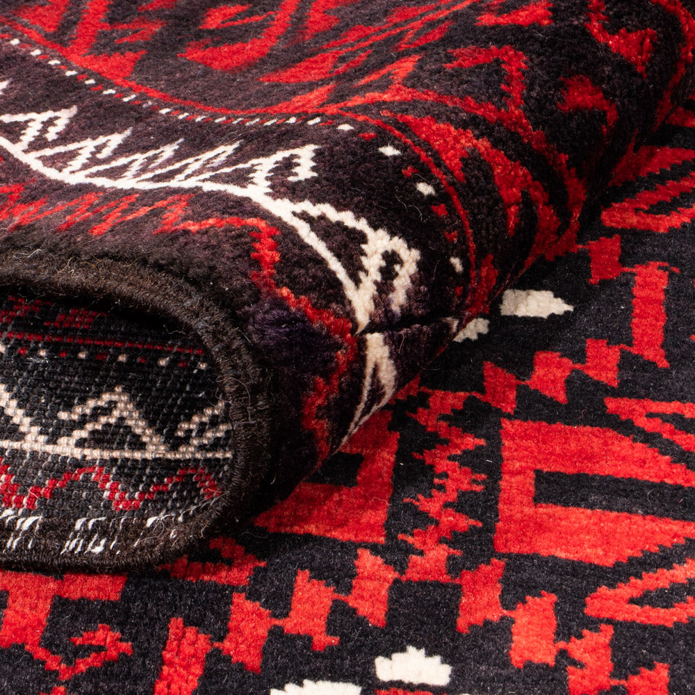 Perski dywan - Nomadyczny - 304 x 150 cm - czerwony