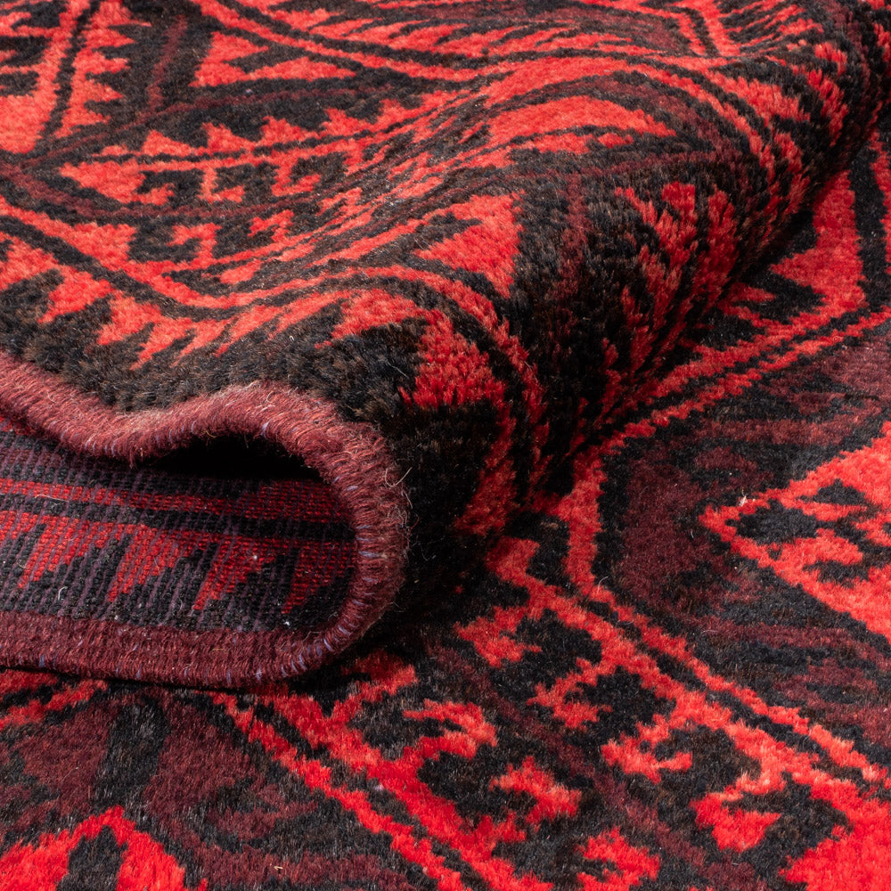 Perski dywan - Nomadyczny - 335 x 167 cm - czerwony