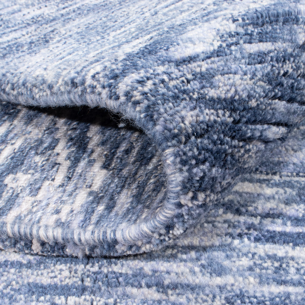 Dywan z Nepalu - 239 x 170 cm - niebieski