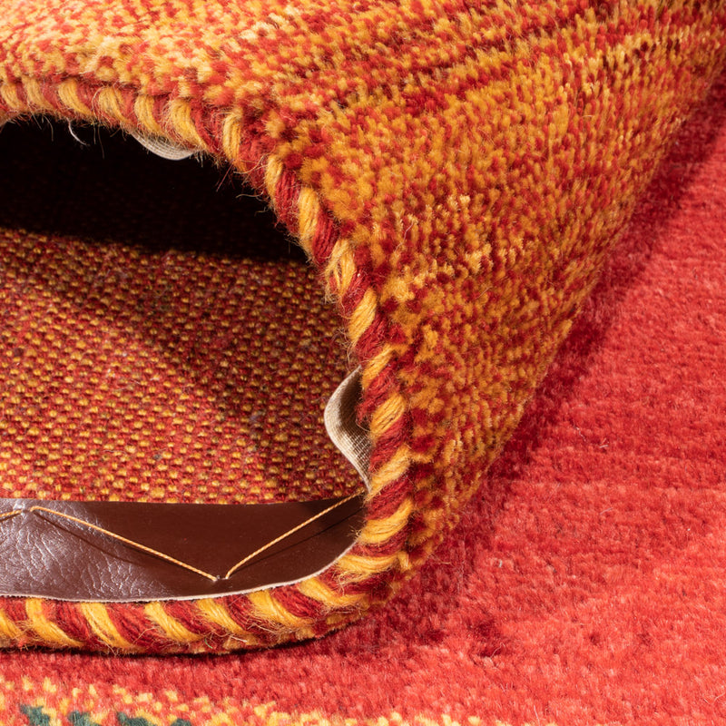 Dywan Gabbeh - Loribaft Perski - 198 x 145 cm - czerwony