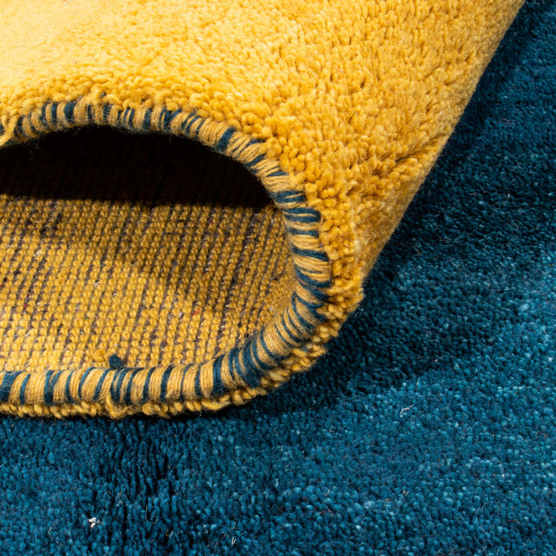 Dywan Gabbeh - Indus - 290 x 194 cm - ciemnoniebieski