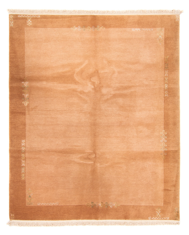 Dywan z Nepalu - 250 x 200 cm - łososiowy