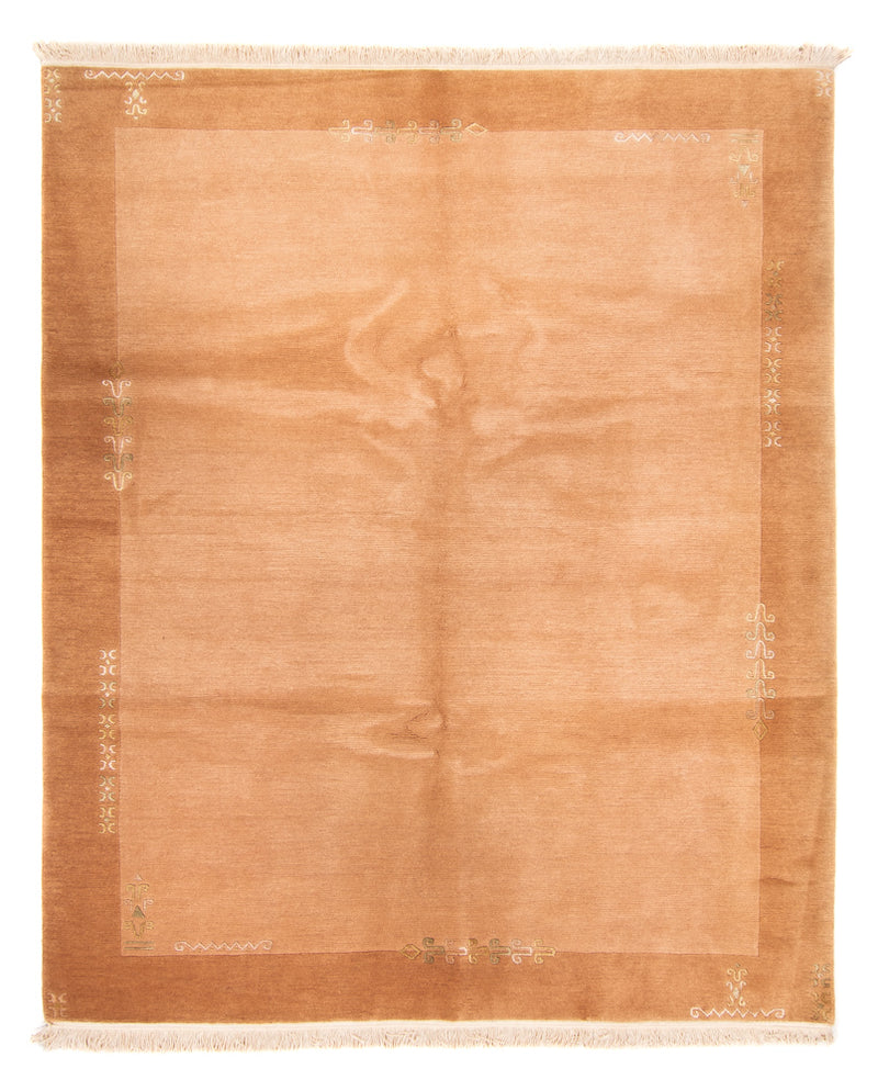 Dywan z Nepalu - 250 x 200 cm - łososiowy