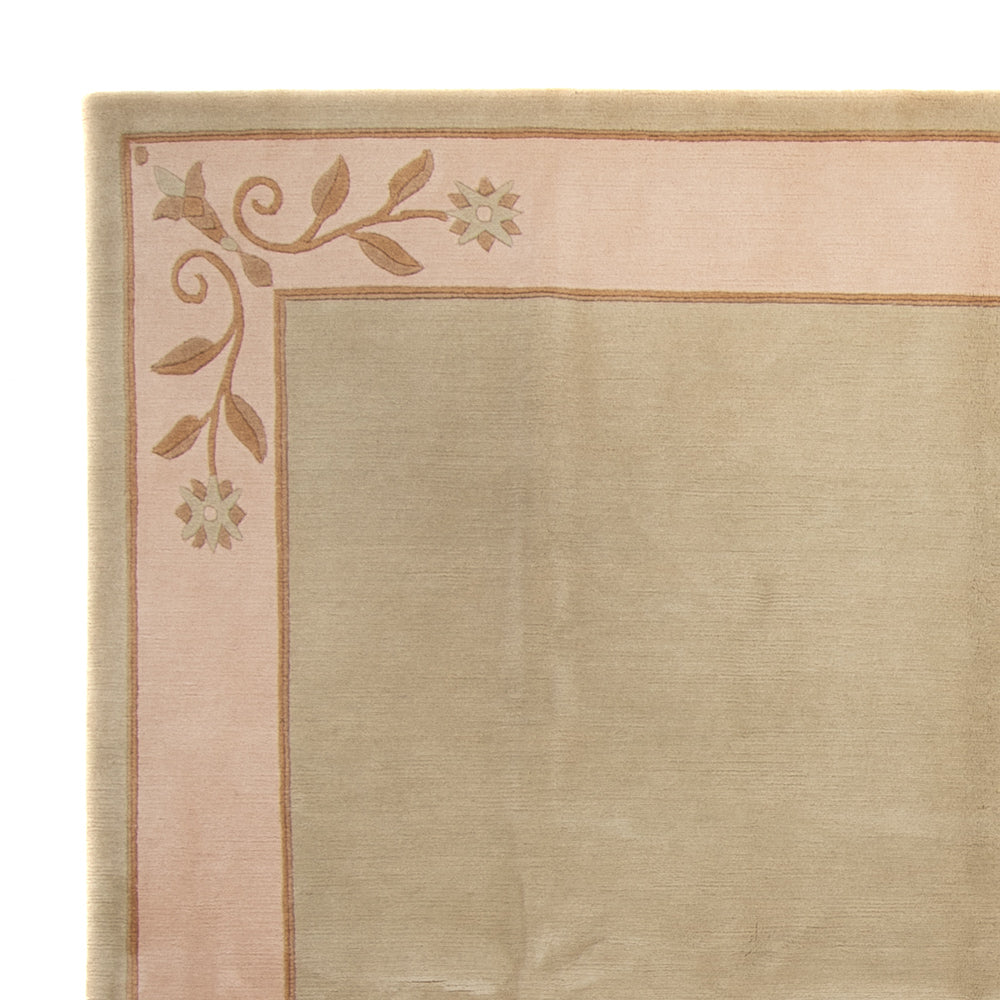 Dywan z Nepalu - Royal kwadratowy  - 250 x 250 cm - oliwkowa zieleń